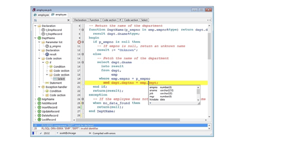 PL/SQL / InterHAND S. A.